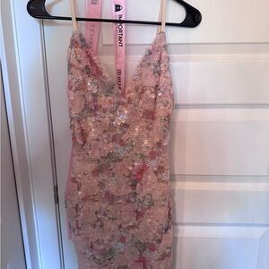 Floral Sequin Dress by Bella Barnett